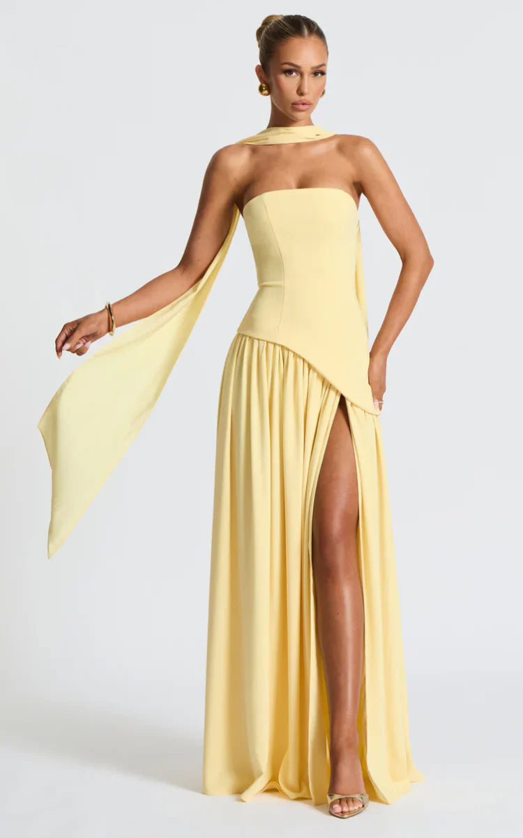 MALIYAH MAXI DRESS - BABYBOO YELLOW