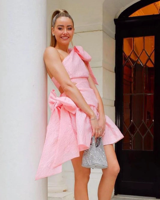SELLING Aria One Shoulder Mini Dress - ALEMAIS