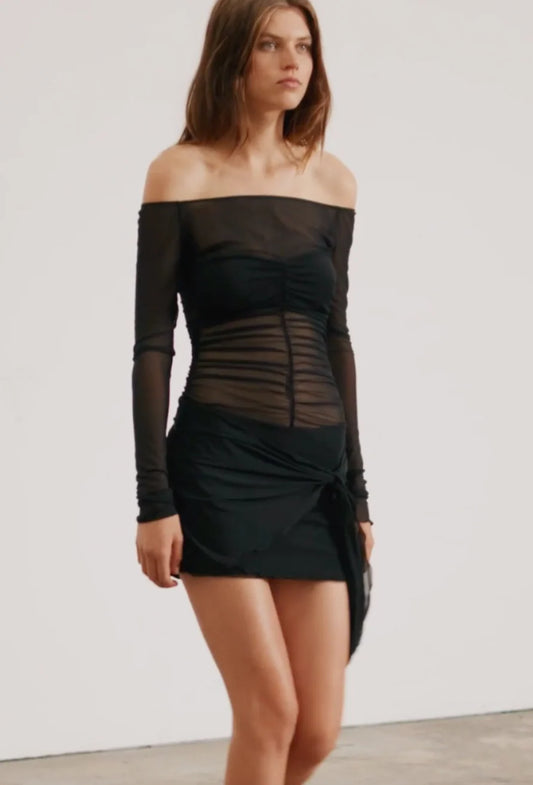 MARINA LONG SLEEVE MINI DRESS - BEC & BRIDGE