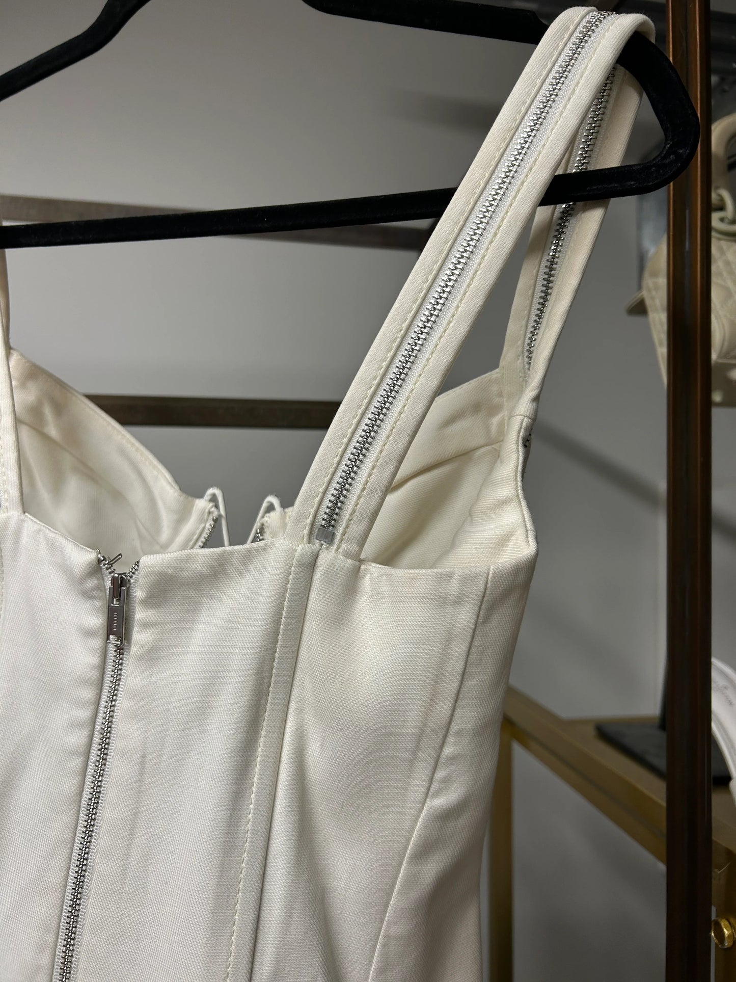 SELLING ZIP UNDERWIRE MINI DRESS- DION LEE