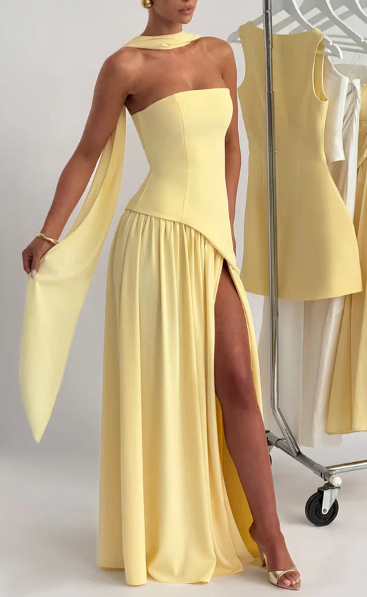 MALIYAH MAXI DRESS - BABYBOO YELLOW