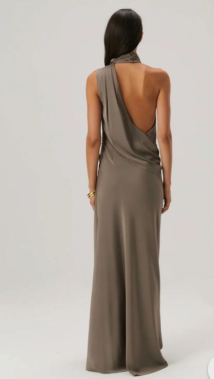 CONSTANTINA SATIN GOWN - MISHA COLLECTION
