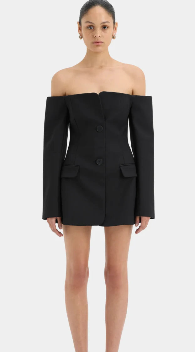SANDRINE TAILORED MINI DRESS-SIR THE LABEL