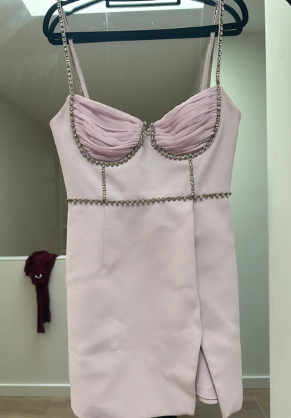 SELLING. Embellished crêpe minidress-SELF-PORTRAIT