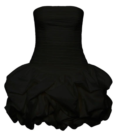 Violette Bubble Hem Mini Dress BLACK - AJE